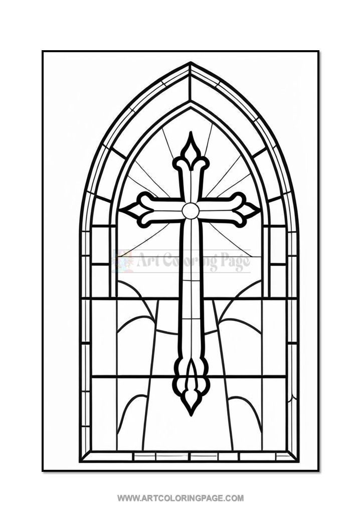 Coloring Book Church Stained Glass Vol. 6 – 100 Unique Designs - Diapositive4