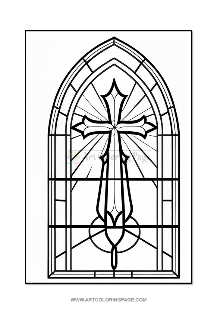 Coloring Book Church Stained Glass Vol. 6 – 100 Unique Designs - Diapositive5