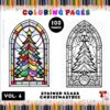 Coloring Book Stained Glass Christmas Tree Vol. 6 – 100 Holiday Designs 1