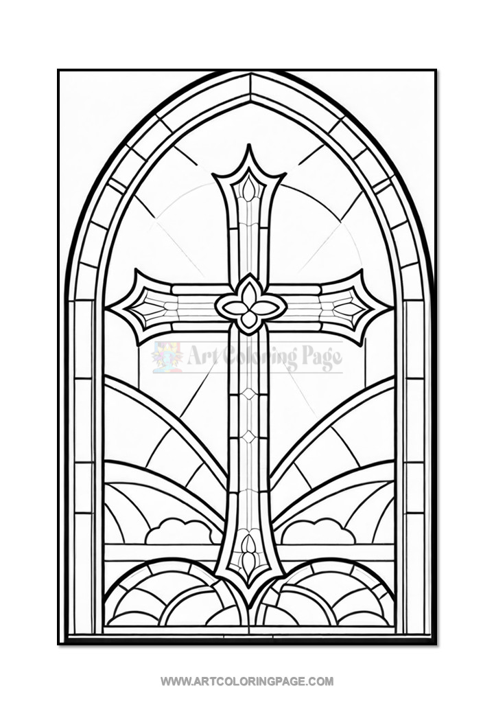 Coloring Church Stained Glass Vol. 7 – 100 Radiant Designs for Peaceful Creativity Diapositive2