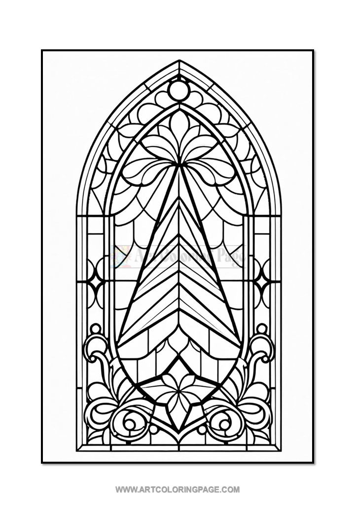 Coloring Stained Glass Christmas Tree Vol. 7 – 100 Dazzling Holiday Designs 2
