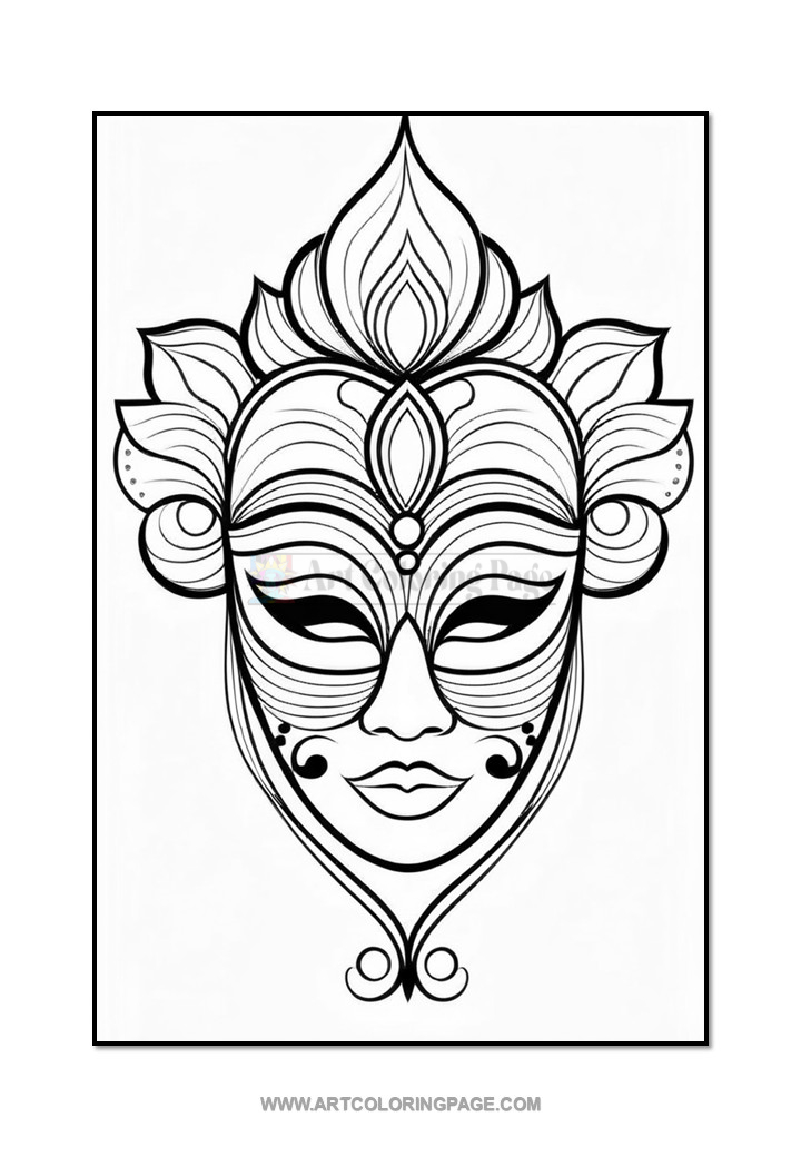 DIY Mask Coloring Pages, Vol. 20 Craft Your Own Adventure!