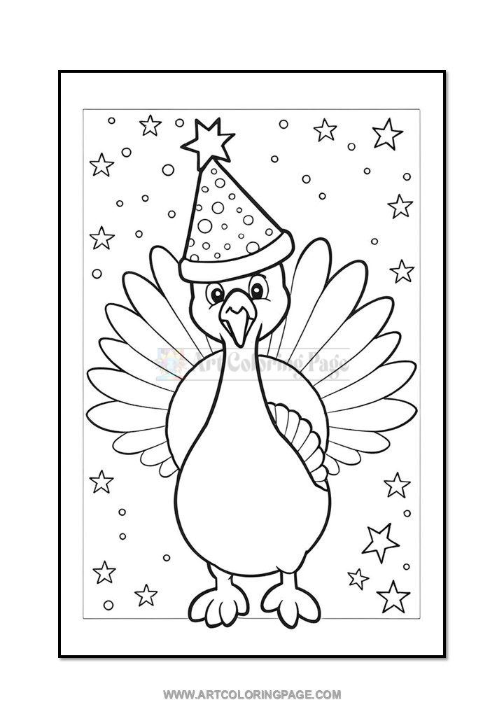 Gobble Up the Fun with Our Thanksgiving Turkey Coloring Sheet! Diapositive3