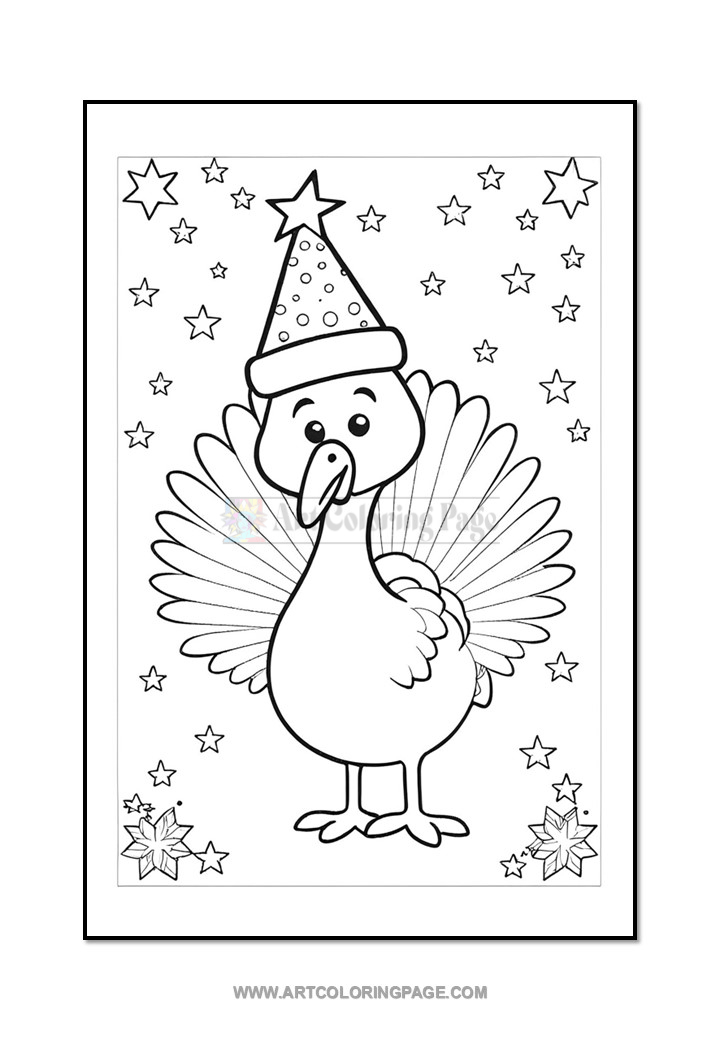 Gobble Up the Fun with Our Thanksgiving Turkey Coloring Sheet! Diapositive4