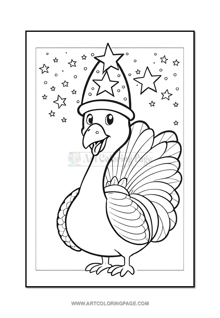Gobble Up the Fun with Our Thanksgiving Turkey Coloring Sheet! Diapositive5
