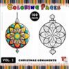 Relaxing Christmas Ball Coloring Pages – 100 Unique Holiday Ornaments (PDF)