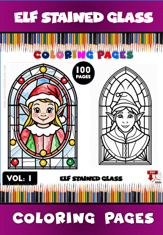 Stained Glass Christmas Elf Vol - 1