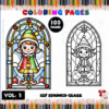 Stained Glass Christmas Elf Vol - 3
