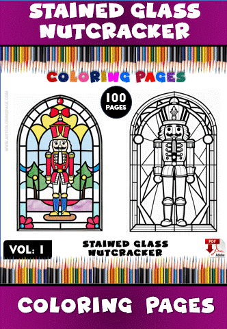 Stained Glass Christmas Nutcracker Vol 1