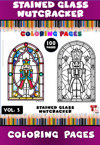 Stained Glass Christmas Nutcracker Vol 3
