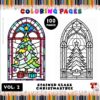 Stained Glass Christmas Tree Coloring Book Vol. 2 – 100Diapositive1