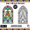 Stained Glass Christmas Tree Coloring Vol. 4 – 100 Bright Holiday Designs 1