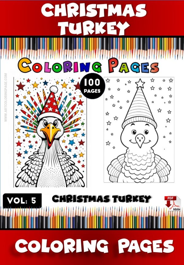 Thanksgiving Turkey Coloring Pages Vol. 5 Gobble Up the Fun!Diapositive1