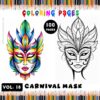 Unleash Your Imagination Mask Templates to Color, Vol. 18