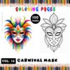 Unleash Your Inner Artist Printable Mask Coloring Pages, Vol. 16