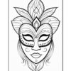 Unleash Your Inner Artist Printable Mask Coloring Pages, Vol. 16