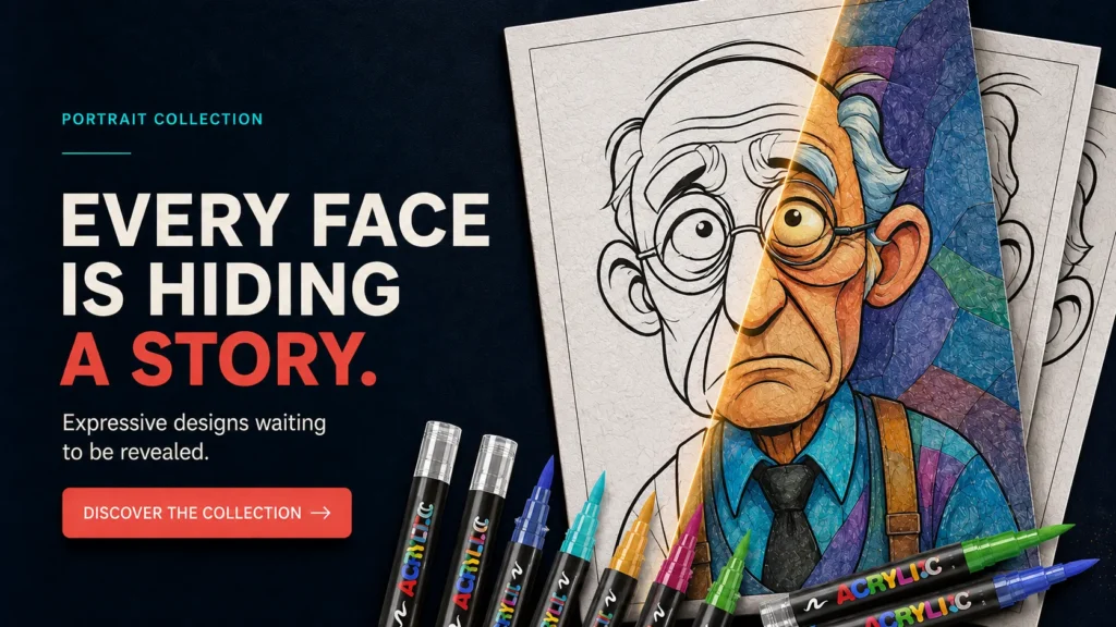 ART COLORING PAGE SLIDES COLORING BOOK 04