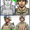 Coloring Pages Soldiers for Adults Vol 15 | 200 Pages Printable
