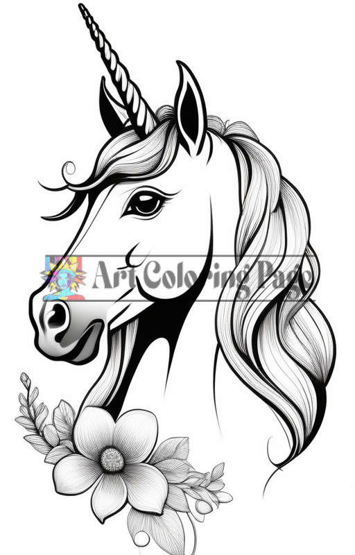 Unicorn Coloring Pages - Unicorn Coloring Sheet - Unicorn Coloring Vol 3