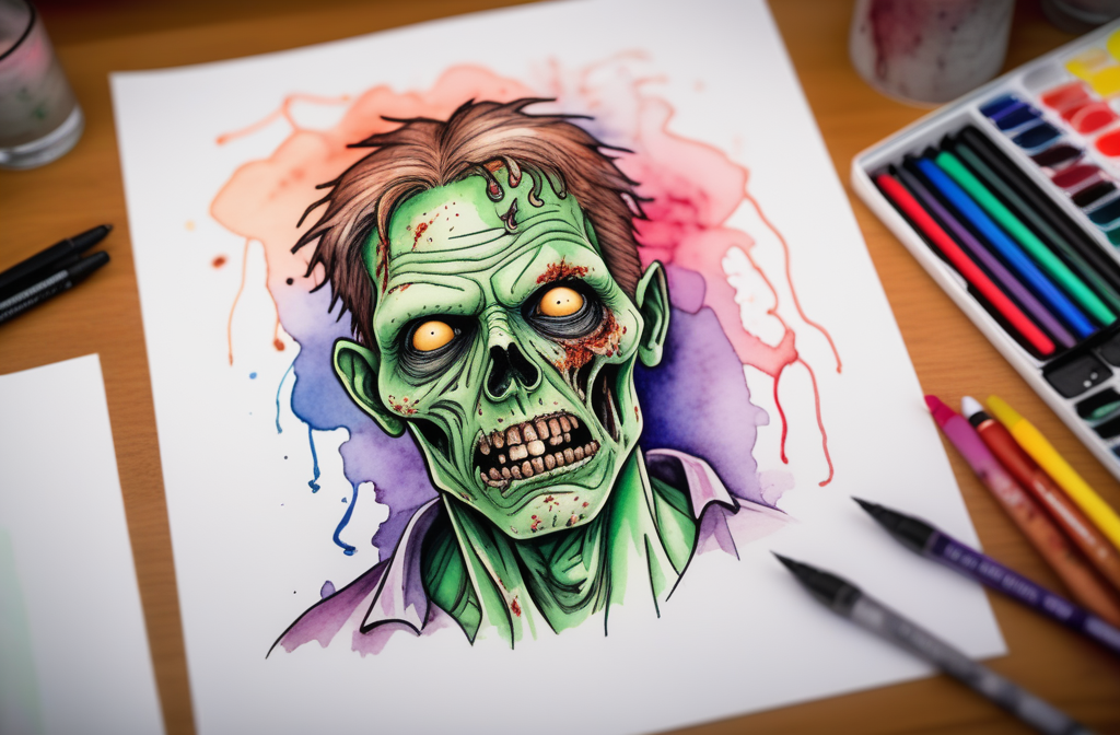 How Zombie Coloring Pages Can Make Your Halloween Party a Bloody Success