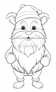 Animals dressed up as Santa Claus coloring pages Vol 1- 00032-1769666556