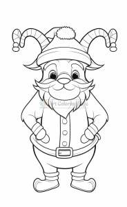 Animals dressed up as Santa Claus coloring pages Vol 1- 00062-2531262613