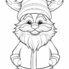 A cheerful cartoon reindeer with antlers, wearing a winter hat and coat, smiling with arms crossed.