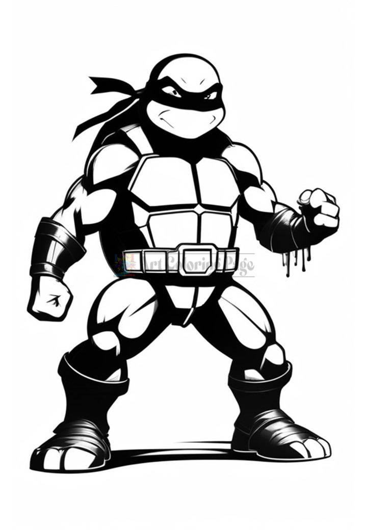 Ninja Turtles Coloring Pages for Kids Coloring Activity for Kids Vol 1