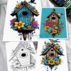 Birdhouse Colors Coloring Vol 5 – 100 Pages of Colorful Imagination