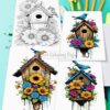Bird coloring pages, Coloring Sheet for Kids Vol 7