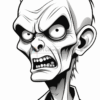 A cartoonish zombie character with a furious expression, featuring a bald head, exaggerated facial features, and wearing a collared shirt.