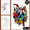Heroes Coloring Pages Vol 10 | Super Heroes Coloring Sheets 100 Pages