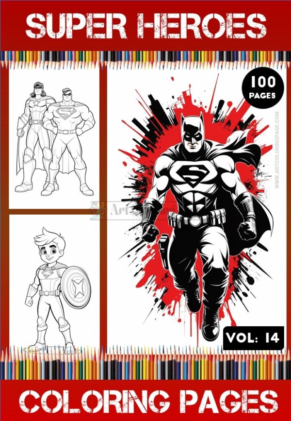 Unleash Your Inner Power with Super Heroes Coloring Sheet Vol 14!