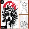 Heroes Coloring Pages Vol 7 | Super Heroes Coloring Sheets 100 Pages