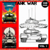 Coloring pages featuring tanks from the 