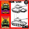 Coloring pages featuring tanks from the 
