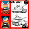 Tank War coloring pages featuring detailed tanks and vibrant backgrounds, perfect for a cozy coloring book experience from artcoloringpage.com.