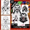 Vampire Coloring Sheets VOL 12! – 100 Pages of Spooky-Cute Fun for All Ages