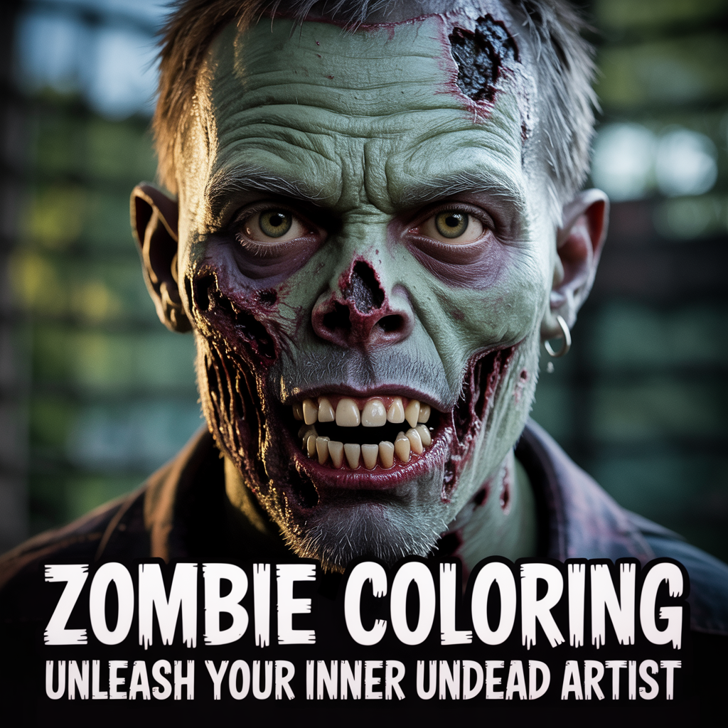 How Zombie Coloring Pages Can Make Your Halloween