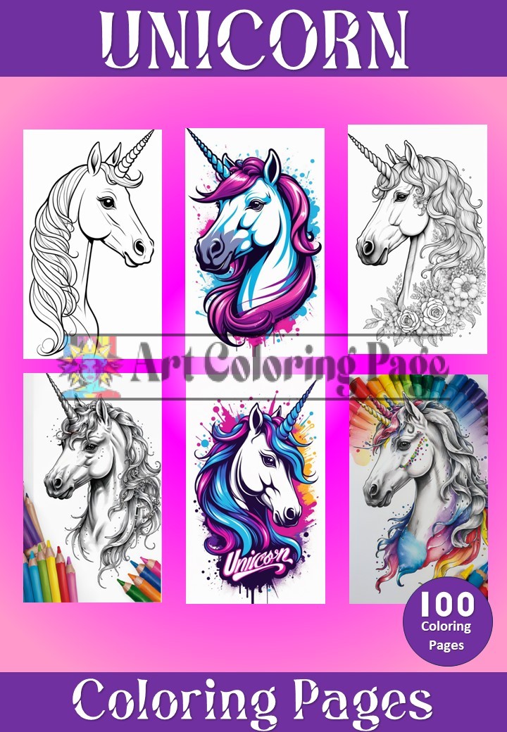 Unicorn Coloring Pages - Unicorn Coloring Sheet - Unicorn Coloring Vol 8_mages1