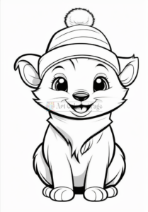 Christmas in Colors: Animal Coloring Pages for Festive Joy with Children--5252--