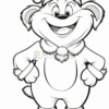 A cartoon dog character wearing a Santa hat and festive outfit, smiling and standing with hands on hips.