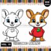 Happy Holidays with your Family: Christmas Animal Coloring Pages Vol 10
