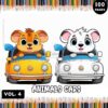 Embark on a Vibrant Journey with Animals Cartoon Cars Coloring Pages Vol 4!