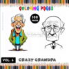 Unleash Whimsy with Crazy Grandfather Coloring Pages Vol. 6!