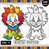 Elevate Your Creativity with Clowns Coloring Pages Vol. 3!