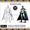 Immerse Yourself in Gotham's Shadows with Batman Coloring for Adults Vol. 8