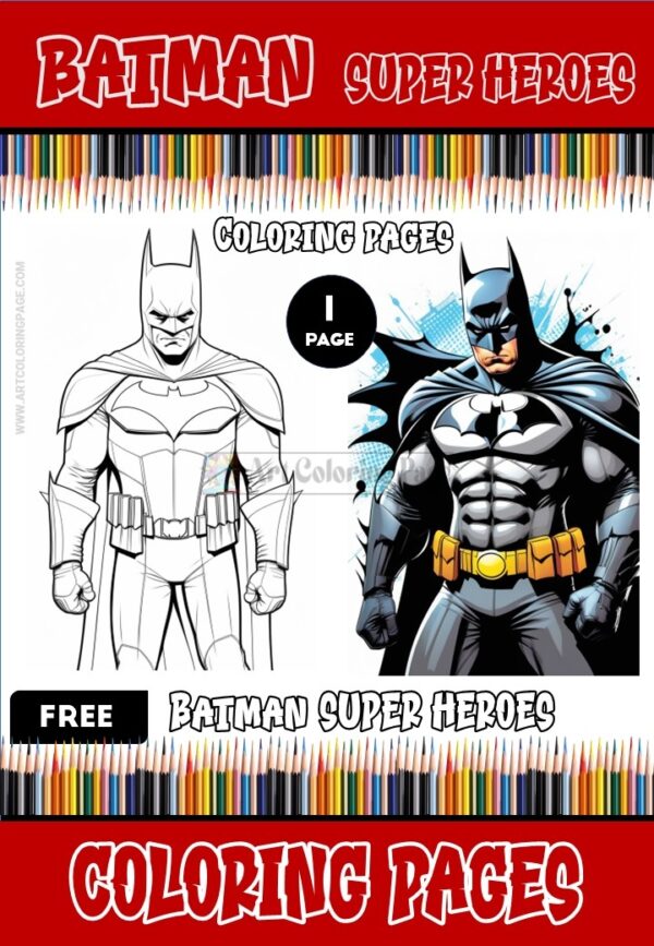 Explore Gotham's Adventures with Free Batman Coloring Pages!