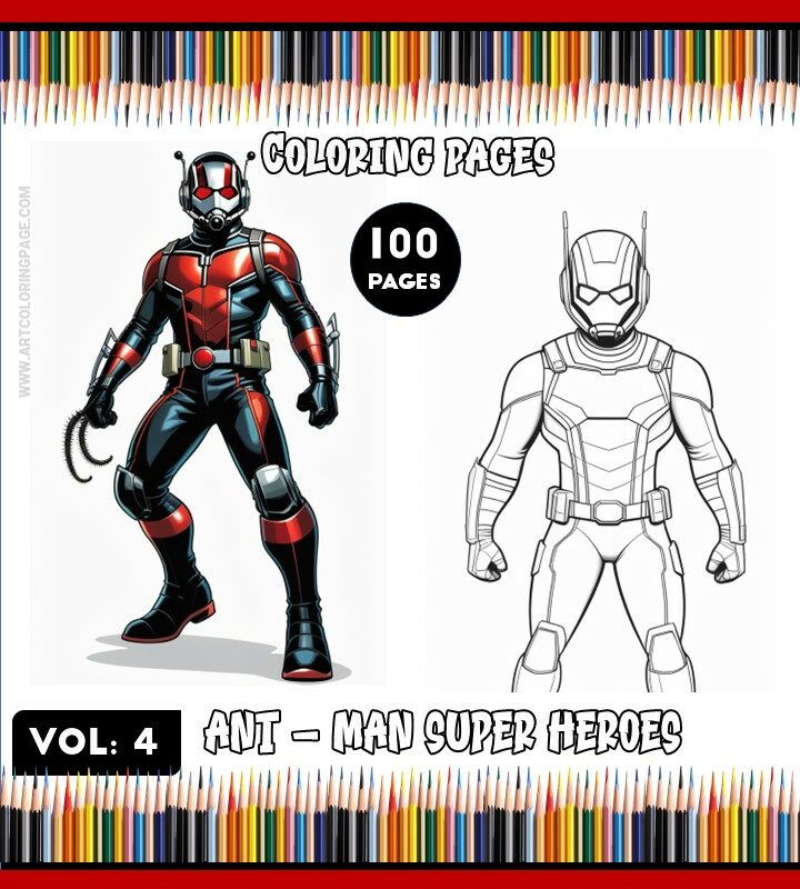 Ant-Man Heroes Coloring Pages: Tiny Titans of Courage!