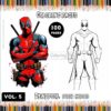 Dive into the Action with Deadpool Coloring Pictures Vol. 5!